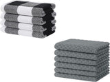 Homaxy 100% Cotton Waffle Weave Check Plaid Kitchen Towels, 13 x 28 Inches, Super Soft and Absorbent V1258-DP02-F-142