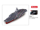Sluban B1188 Model Kit 1450 Aircraft Carrier Fujian Type 003 Chinese PLAN Warship Navy Vessel SLB1188
