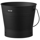 Ash Bucket, 4 PCS with Lid, Shovel, Broom and Gloves, Metal Fireplace Charcoal Bucket and Ash Can, V952-BLHT4JTDGYXTGG4LL001V0