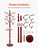VEVOR Freestanding Coat Rack Wooden Coat Tree with Stable Large Base & 11 Hooks V952-YMJWGSSMMCP06LWN1001V0