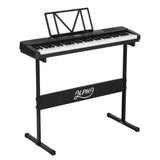 Alpha 61 Keys Electronic Piano Keyboard Digital Electric w/ Stand Touch Sensitive EK-JK-62-BK-H