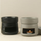 Yellow Ceramic Aroma Burner Shareable Candle Holder Aromatherapy Diffuser Home Decor V1258-DP02-BOL-354