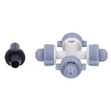50Set 4 Outlet Sprayer Nozzle Misting Hanging Sprinkler Irrigation Accessory Gray V1294-YM0901-3111210104011