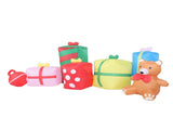 9.8ft Xmas Inflatables Outdoor Decorations Gift Boxes and Bear Blow Up Yard Decorations with LED V1294-YM0901-3111250213112