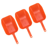 3pcs Plastic Feed Shovel Handheld Feeding Scoop Feed Ladle Portable Feeding Tool for Livestock V1294-YM0901-3111240237311