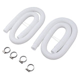 Swimming Pool Replacement Hoses with Clamps for 300 330 530 1000 Gallon Pool Pump V1294-YM0703-3111230125411