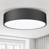 Close to Ceiling, Large Size Matted Black Metal Shade Flush Mount Ceiling Light Fixtures,Socket V1370-AZ4-06066