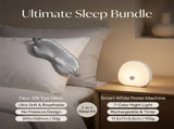 Nighttime Anxiety Relief & Relaxation Set - Grey Imitation Silk Sleep Eye Mask and Smart White Noise V888-ELOSUNG53624
