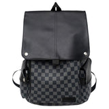 Leisure Leather Backpack Style Double Shoulder Bag Multi functional Backpack University Schoolbag V1192-AZ-W-16381