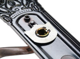 Entry Door Lever with Lock Keys Universal Quiet Aluminum Alloy European Style Door Handle for Home V1294-YM0901-3114250018111