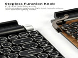 83 Keys Retro Punk Typewriter Mechanical Keyboard, Dual-Mode Bluetooth Hot Swappable Clicky Blue V1221-XM-LB5292-ZS176
