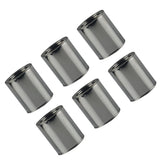 Set of 6 -Plated Iron Paint Cans, Secure for Transport and -Term Storage V1370-AZ4-20754