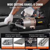 2000W Electric Hydraulic Rebar Cutter Cutting up to 1.1 Inch 5-28mm V952-GJQDJLHJQX28H1FBLV3