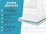 Double 20cm Hybrid Mattress Memory Foam and Innerspring Support V63-821891
