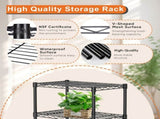 CARLA HOME 4-Tier Adjustable Metal Storage Shelves Wire Rack Organizer for Kitchen, Pantry, Bathroom V178-36203