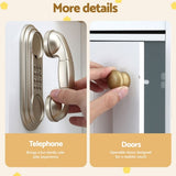 Keezi Kids Kitchen Play Set Wooden Pretend Toys Cooking Children Storage Golden PLAY-WOOD-DISPENSER-GD