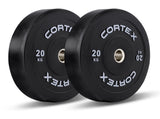 CORTEX 70kg Black Series V3 Rubber Olympic Bumper Plate Set A V420-CSWP-OBPV3ST-A