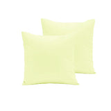 Pair of Polyester Cotton European Pillowcases Buttercup V442-END-PILLOWC-POLYCOTTON-BUTTERCUP-EU