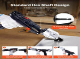 Metal Shear/Cutter Drill Attachment, Sheet Metal Cutter with 360-Degree Pivoting Head, Sharp V952-JSJQJFJJSDXZIA0VZ001V0