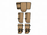 Waterproof Hiking Gaiters Khaki- 3 Layer Nylon Leg and Boot Covers with Adjustable Buckles for V888-ELOSUNG57061-3