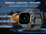 Smartwatch with Flashlight, Compass & Wireless Calling - Health & Fitness Tracker V888-ELOSUNG29080