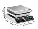 Commercial Maker, 4PCS Round Baker Machine,1750W Non-Stick Stainless Steel Belgian V952-SYBLSHFBJDPF0EHRRV3