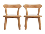 Artiss 2x Dining Chairs Wooden Kitchen Accent Chair Cafe Lounge Rubber Wood DINC-L-RUB-WDX2