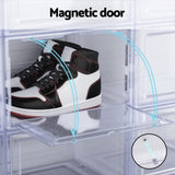 Artiss Shoe Box DIY Set of 6 Stackable Magnetic Door DIY-SHOE-BOX-MG-6-WH