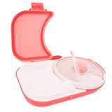 Snack Rotating Container with Lid Sealed Plastic Rotating Snack Storage Box for Outdoor Coral Pink V1294-YM0901-3118240200712