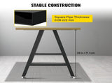 Metal Table Legs 28 x 17.7 inch A-Shaped Desk Legs Set of 2 Heavy Duty Bench Legs with Polyurethane V952-TZZTY28X17.7AAHCPV0