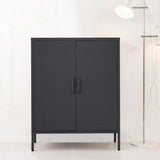 Artiss Buffet Sideboard Metal Cabinet - SWEETHEART Charcoal AI-LOCKER-MI-BK