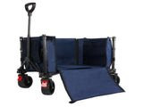 Wallaroo Collapsible 120L Blue Camping Trolley Steel Picnic Shopping Cart TLY-HSC-035-BU