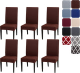 Set of 4 or 6 Chair Covers, Stretchy, Removable, Washable Chair Covers, Decorative Protectors for V1188-TR101-30916-8