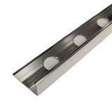 10 x Tile Trim Heavy Duty L Shaped Edge Aluminium 10mm V63-844571