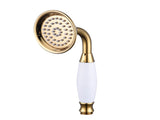 Shower head brass ceramic round hand shower head narrow, ceramic cartridge, universal compatibility, V1189-LC-LY-00082