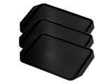 3PCS Colorful Food Tray Rectangle Thickened Binaural Plastic Tray Heat Resistance Stackable V1294-YM0523-3118220042013