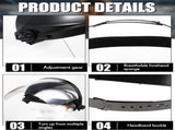 4 Pcs Clear Safety Face Shield for Grinding & Cutting, Lightweight Full Impact Resistant with V1258-DP02-C-1413