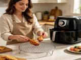 Round Air Fryer Cooking Rack Universal Elevated Grill Grid For Uniform Hot-air Circulation Food V1369-AZ3-W-14821