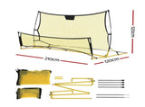 Everfit 2.1m Football Soccer Net Portable Goal Net Rebounder Sports Training Yellow PN-S015-XL-YE