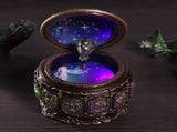 Vintage Music Box with 12 Constellations Rotating Goddess Twinkling LED Light V1294-YM0901-JY20436-04