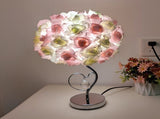 Yellow Roses And Silver Base Romantic Red Rose Flower Table Lamp - Crystal Heart Accent Bedside V888-ELOSUNG27158