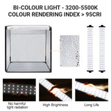 Hridz 60cm Light Box Bi-Colour Photography Portable Photo Studio Shooting Tent with 6 PVC Backdrops V571-0740111698276