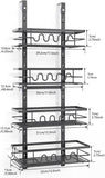 CARLA HOME 4 Tier Adjustable Baskets Over Door Pantry Organiser for Home Kitchen LSB-36126