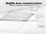 Giselle Bedding 800GSM Goose Down Feather Quilt Winter Blanket Duvet Comforter Single QUILT-GOOSE-800-S1