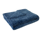 J Elliot Home Leslie Chenille Throw 130 x 160 cm Steel Blue V442-IDC-THROW-LESLIECHENILLE-STEELBLUE-RE