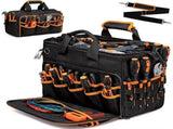 Tool Bag Heavy-Duty Tool Storage Multiple Compartments Durable Tool Bag - Black - Size regular V1106-148-70030-BLK-REGULAR