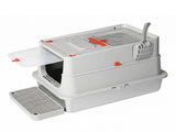 Pawz Stainless Steel Cats Litter Box Hooded High Enclosed Large Kitty Toilet PT1402-GY-AU
