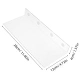 Clear Adjustable Acrylic Shelf Dividers for Kitchen Cabinets, Home Closets, and Storage Organization V1192-AZ-W-22649