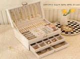 Black High-end Jewelry Storage Box for Necklaces, Earrings, Ear Studs, Bracelets, Rings, Exquisite V1106-GDSSSNH001