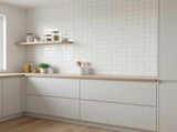Tiles 3D Peel and Stick Wall Tile Subway White V63-836591